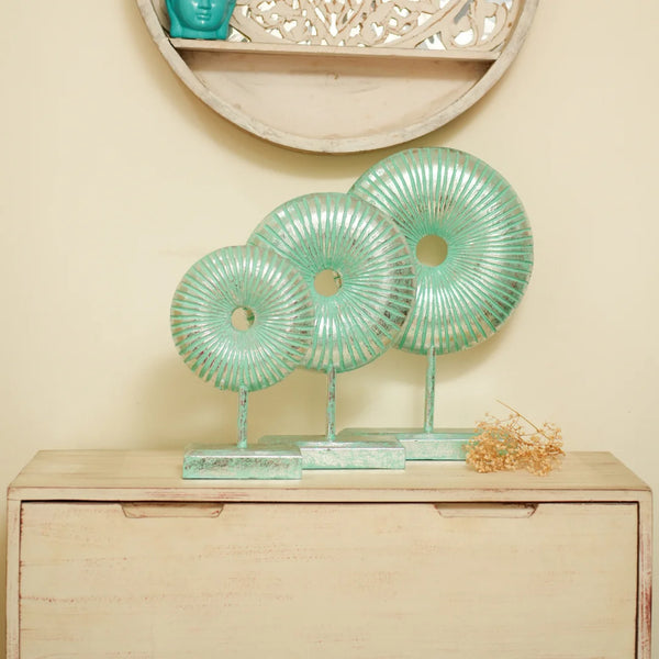 #GreenSilverRusticRoundDonut