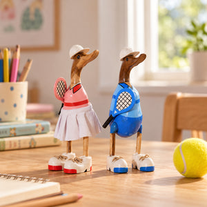 THE RACQUET COUPLE SWAGGER DUCKS FOR DECOR