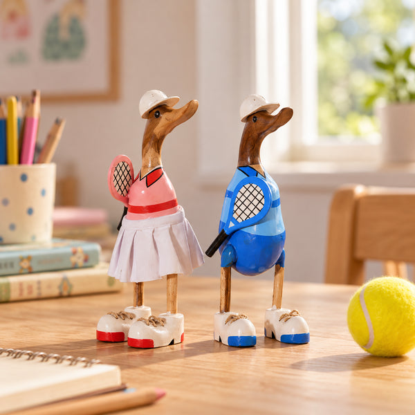 THE RACQUET COUPLE SWAGGER DUCKS FOR DECOR