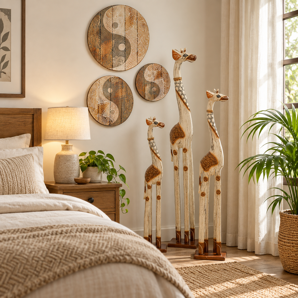 TIMBER KALA'S GIRAFFE TALLER TRACKS WITH YIN YAN BAMBOO PLATES