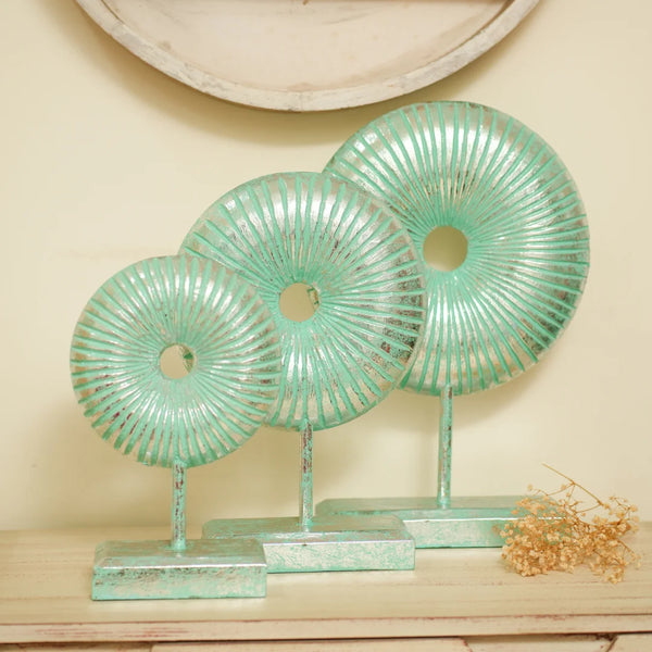 #GreenSilverRusticRoundDonut