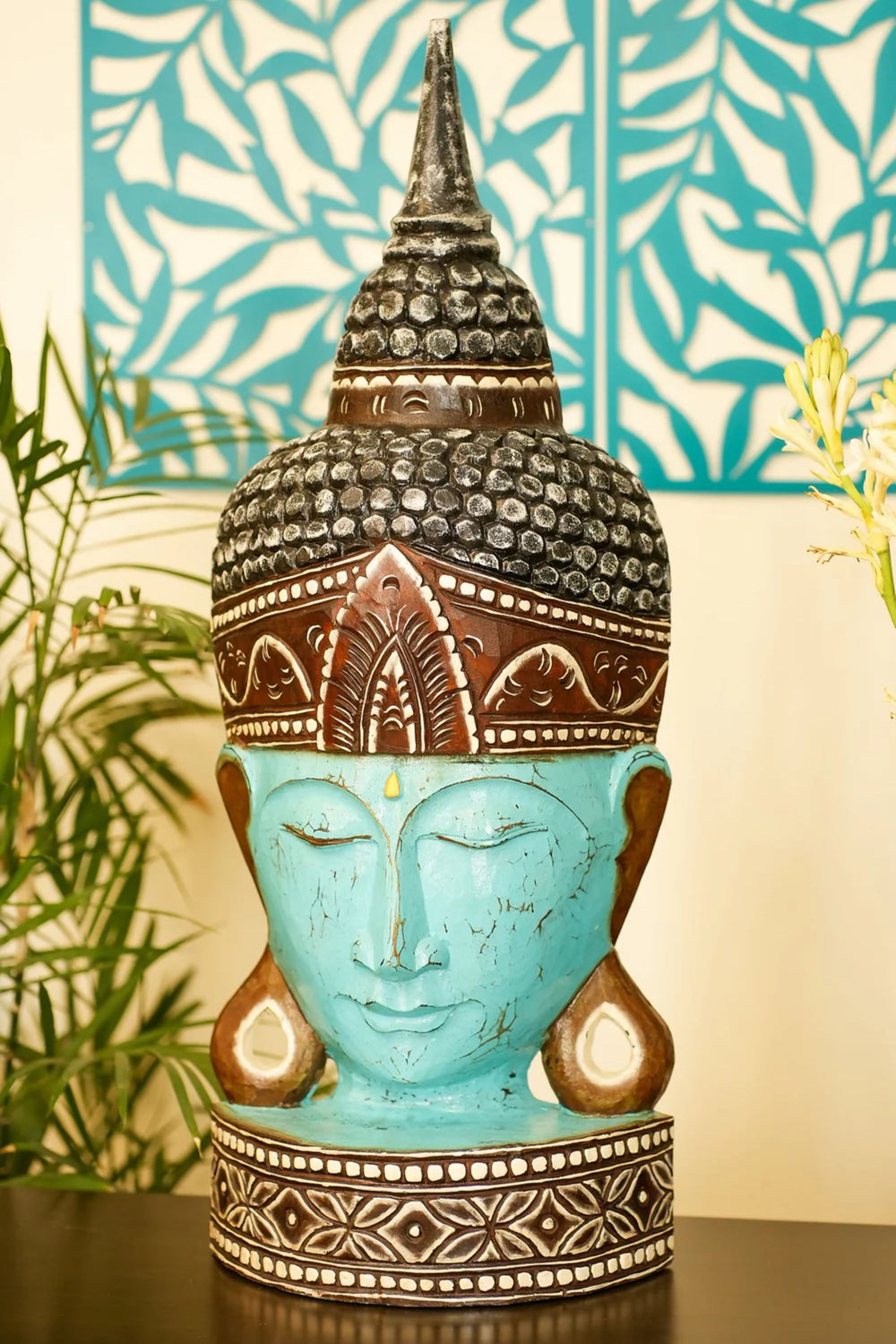 TIMBER KALA'S SAMSARA BUDDHA WITH BASE FOR DECOR