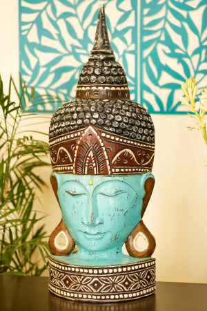 TIMBER KALA'S SAMSARA BUDDHA WITH BASE FOR DECOR