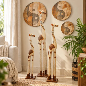 TIMBER KALA'S GIRAFFE TALLER TRACKS WITH YIN YAN BAMBOO PLATES