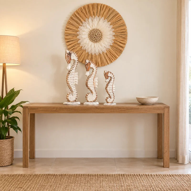 TIMBER KALA'S SEAHORSES WITH GRASS WOOD FUSION FOR DECOR