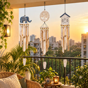 TIMBER KALA'S BALCONY MAKEOVER KIT OF THREE WIND CHIMES