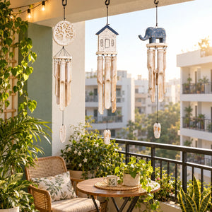 TIMBER KALA'S BALCONY MAKEOVER KIT OF THREE WIND CHIMES