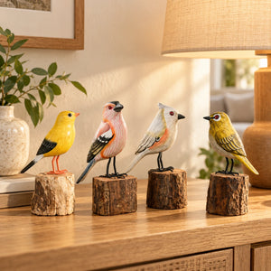 TIMBER KALA'S FOUR BIRDIES FOR DECOR
