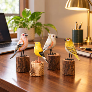 TIMBER KALA'S FOUR BIRDIES FOR DECOR