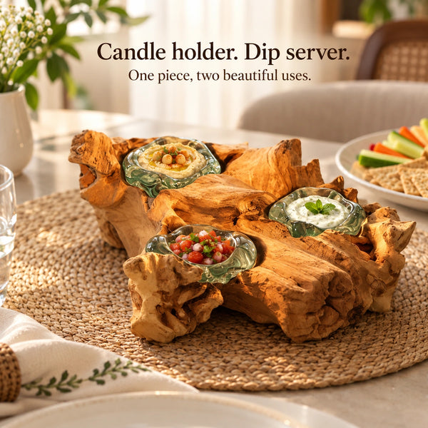 TIMBER KALA'S PACKS OF THREE GLASS WOOD FIRE FOR GIFTING