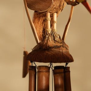 TIMBERKALA'S SINGLE DANCING CRANE CELESTIAL CHIMES FOR DECOR