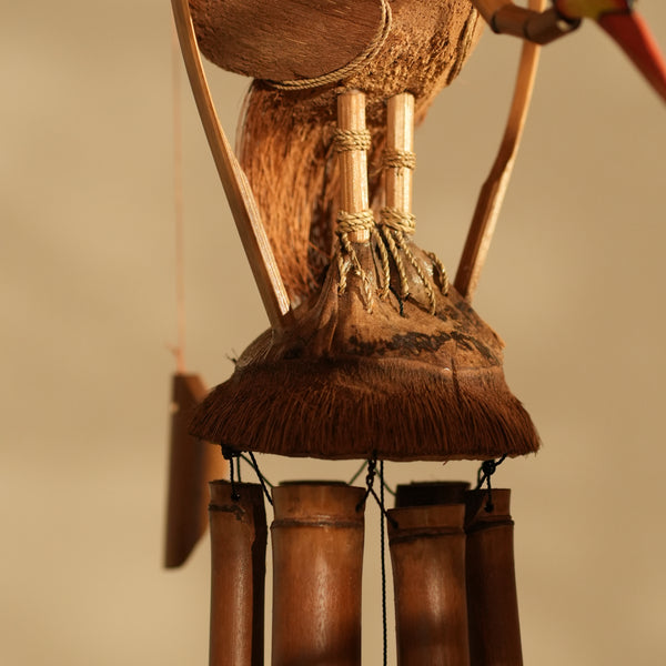 TIMBERKALA'S SINGLE DANCING CRANE CELESTIAL CHIMES FOR DECOR