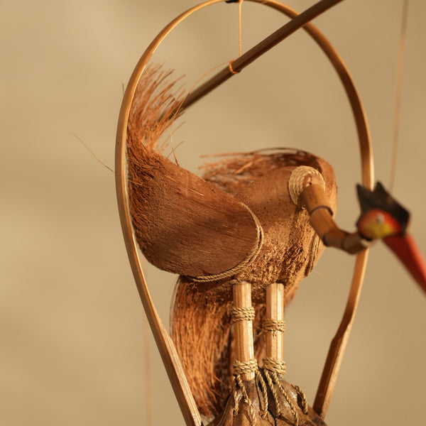 TIMBERKALA'S SINGLE DANCING CRANE CELESTIAL CHIMES FOR DECOR