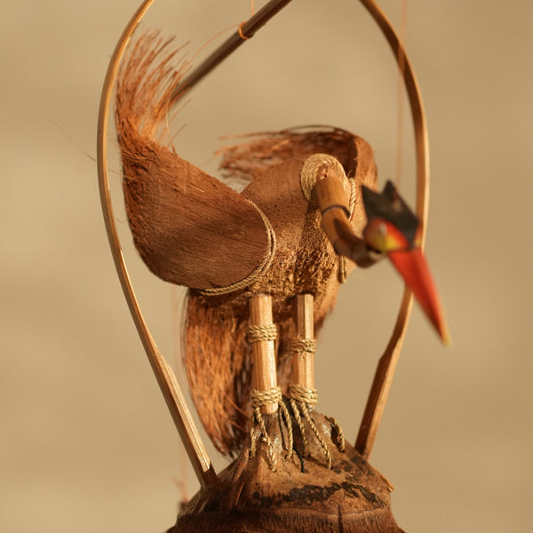 TIMBERKALA'S SINGLE DANCING CRANE CELESTIAL CHIMES FOR DECOR
