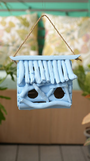 TIMBER KALA’S DOUBLE ROOF BIRD HOUSE FOR DECOR