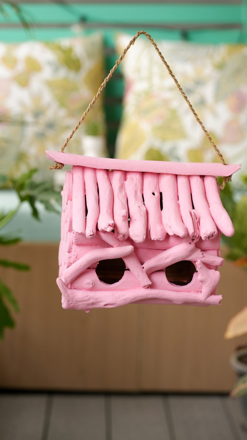 TIMBER KALA’S DOUBLE ROOF BIRD HOUSE FOR DECOR
