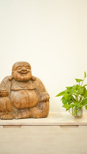 TIMBER KALA'S LAUGHING BUDDHA FOR DECOR
