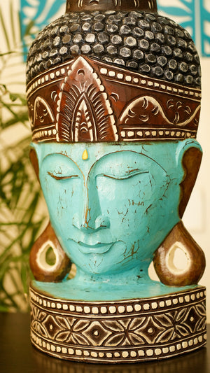 TIMBER KALA'S SAMSARA BUDDHA WITH BASE FOR DECOR