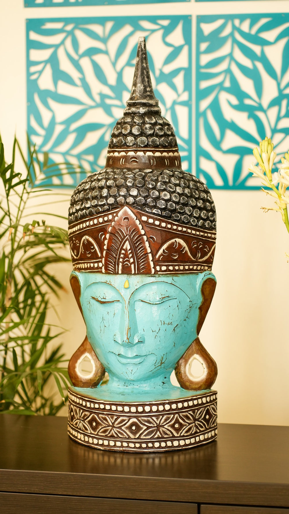 TIMBER KALA'S SAMSARA BUDDHA WITH BASE FOR DECOR