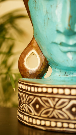 TIMBER KALA'S SAMSARA BUDDHA WITH BASE FOR DECOR