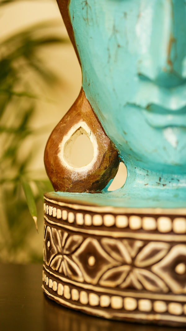 TIMBER KALA'S SAMSARA BUDDHA WITH BASE FOR DECOR