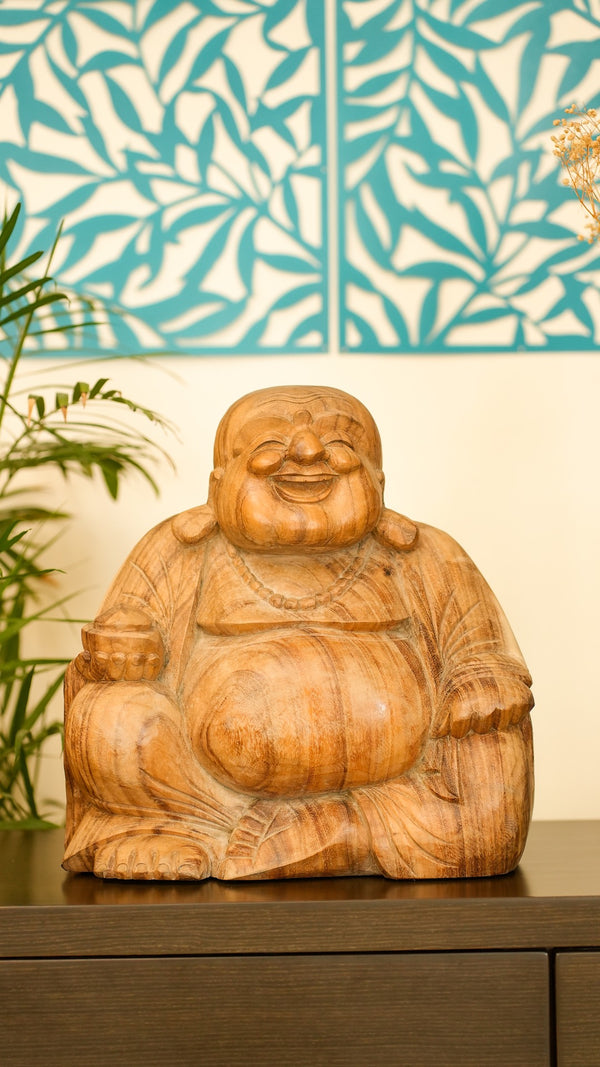 TIMBER KALA'S LAUGHING BUDDHA FOR DECOR