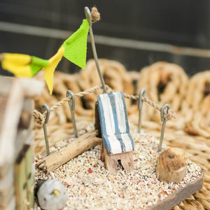 TIMBER KALA'S DRIFTWOOD WOODEN HOUSE WITH PATIO FOR DECOR