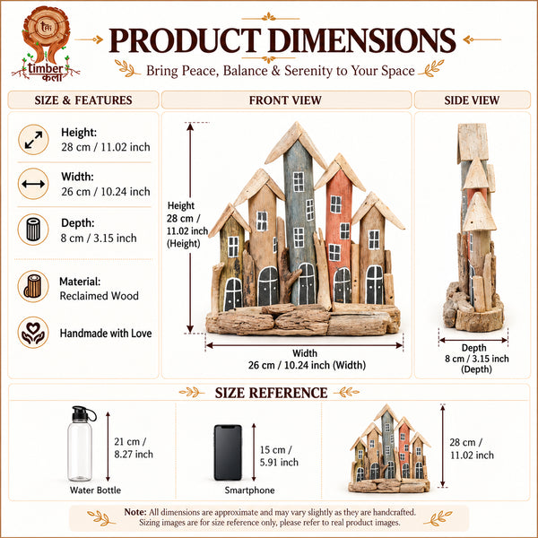 TIMBER KALA'S DRIFTWOOD VILLAGE DWELLINGS FOR DECOR