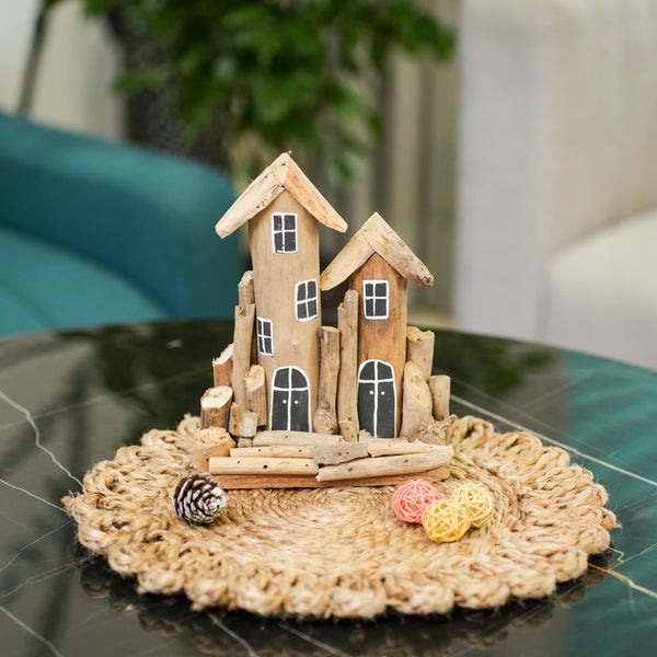 TIMBER KALA'S DRIFTWOOD TWIN DWELLINGS FOR DECOR