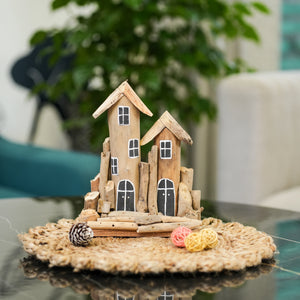 TIMBER KALA'S DRIFTWOOD TWIN DWELLINGS FOR DECOR