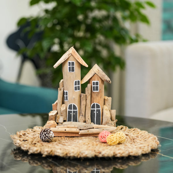 TIMBER KALA'S DRIFTWOOD TWIN DWELLINGS FOR DECOR