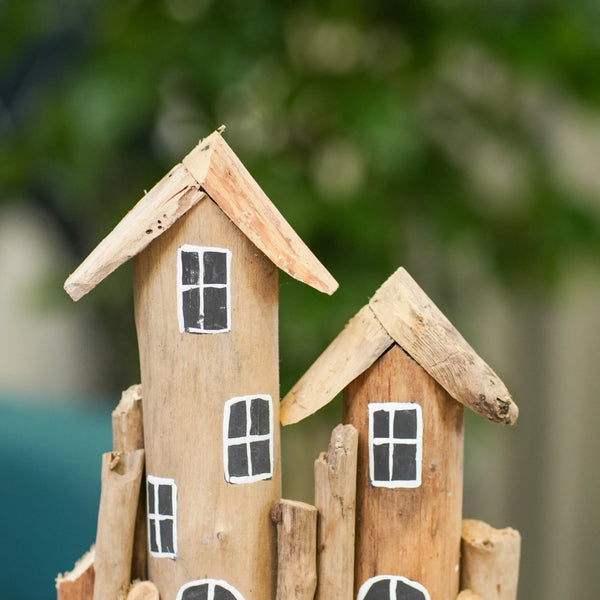 TIMBER KALA'S DRIFTWOOD TWIN DWELLINGS FOR DECOR