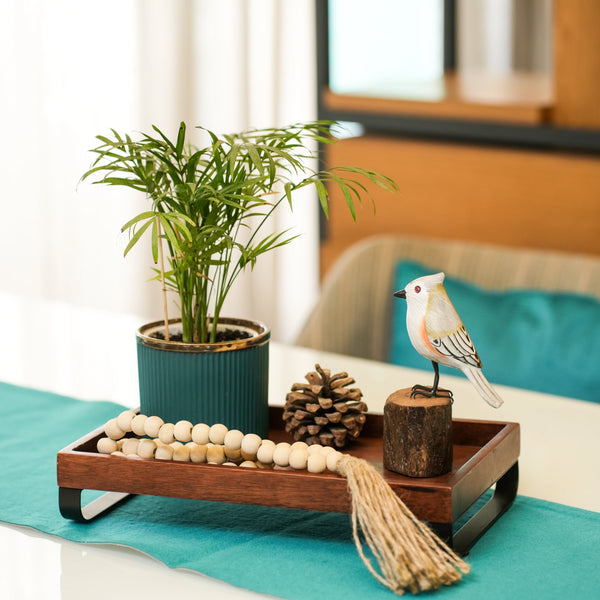 TIMBER KALA'S TUFTED TITMOUSE BIRD FOR DECOR