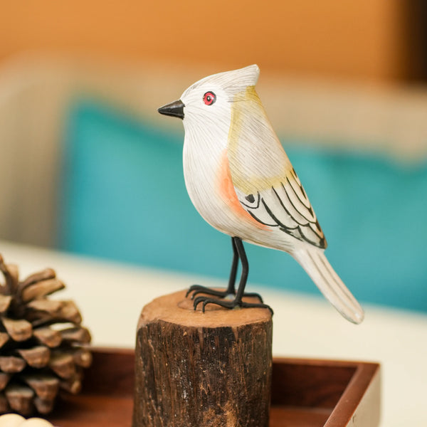 TIMBER KALA'S TUFTED TITMOUSE BIRD FOR DECOR