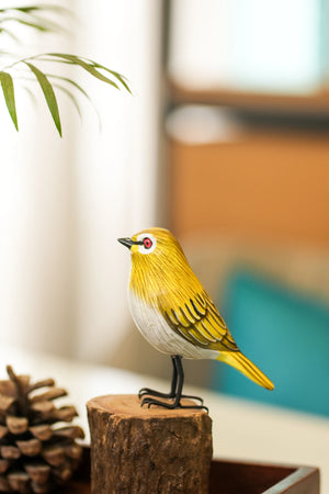TIMBER KALA'S ORIENTALWHITE EYE BIRD FOR DECOR