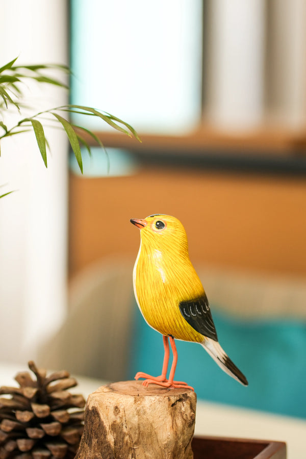 TIMBER KALA'S GOLD FINCH BIRD FOR DECOR