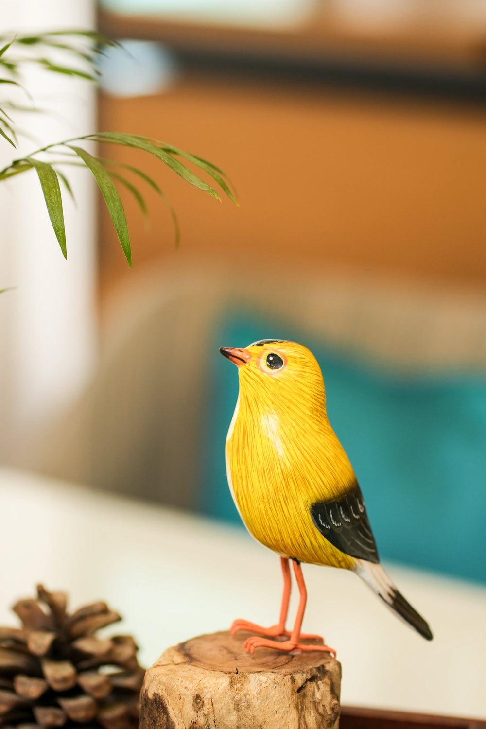 TIMBER KALA'S GOLD FINCH BIRD FOR DECOR