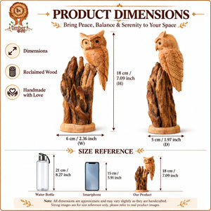 TIMBER KALA'S PERCHED WISDOM FOR DECOR