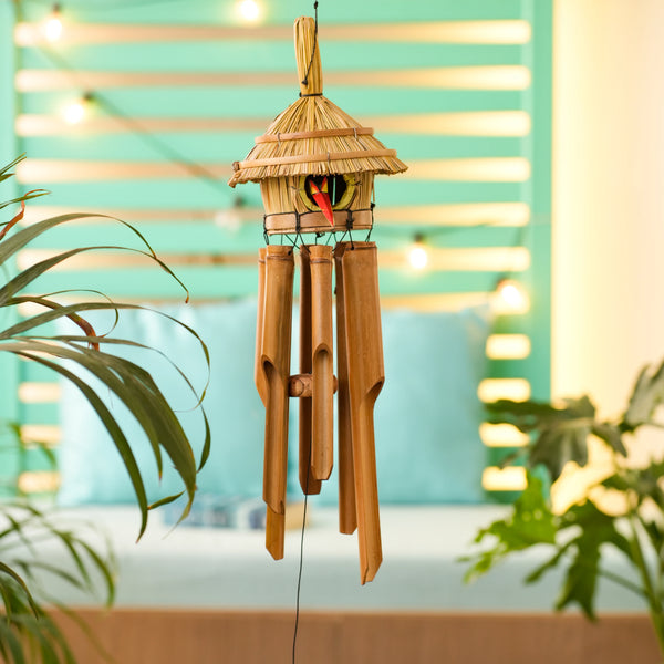 TIMBER KALA'S BIRD HOUSE CELESTIAL CHIMES FOR DECOR