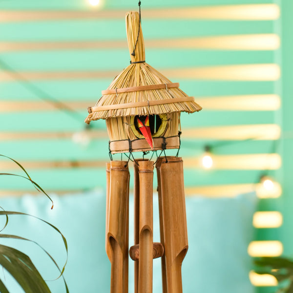 TIMBER KALA'S BIRD HOUSE CELESTIAL CHIMES FOR DECOR