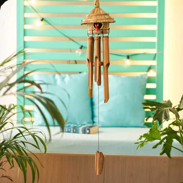 TIMBER KALA'S BIRD HOUSE CELESTIAL CHIMES FOR DECOR