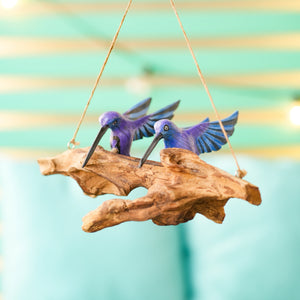BLUE WINGS HUMMING BIRD HANGING  FOR DECOR 
