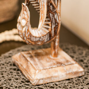 TIMBER KALA'S GANESHA'S HEAD ON STAND FOR DECOR