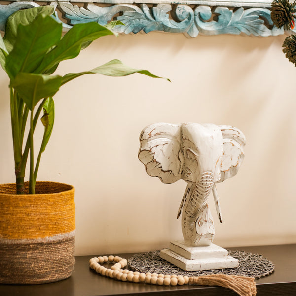 #WhiteGaneshaOnStand