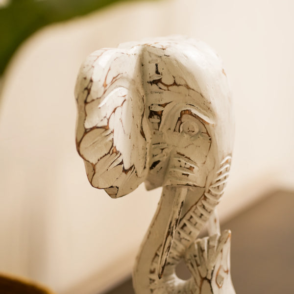 #WhiteGaneshaOnStand