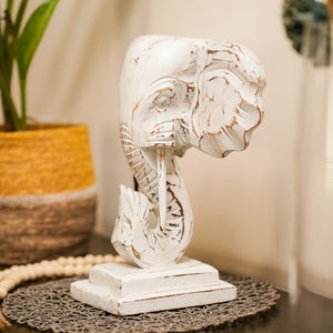 #WhiteGaneshaOnStand