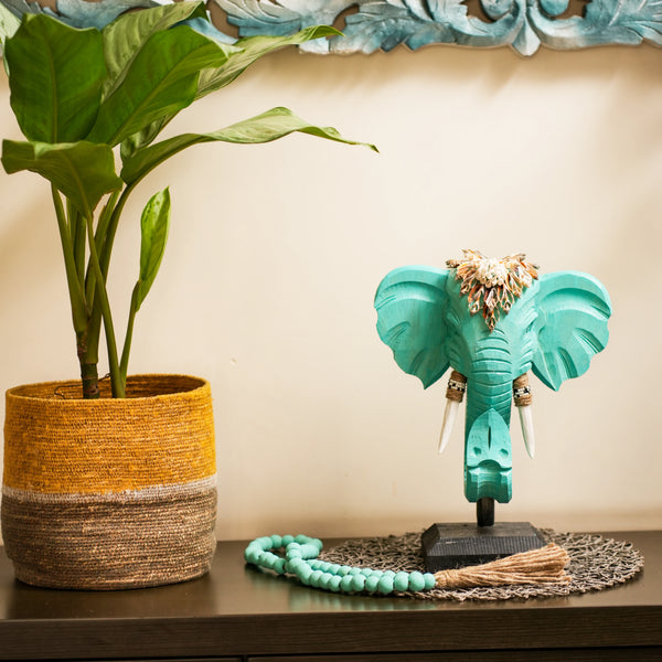 TIMBER KALA'S GANESHA'S ECHO ON STAND FOR DECOR