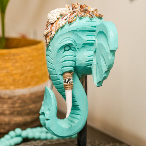 TIMBER KALA'S GANESHA'S ECHO ON STAND FOR DECOR