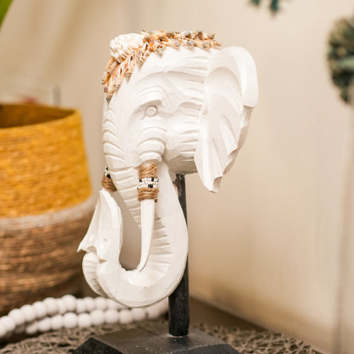 TIMBER KALA'S GANESHA'S ECHO ON STAND FOR DECOR
