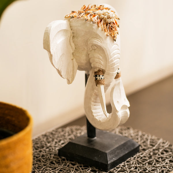 TIMBER KALA'S GANESHA'S ECHO ON STAND FOR DECOR
